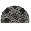 Semi-circular anti-slip foot MATS, rubber flocked printed floor MATS, door MATS for entering and leaving the house details Picture